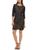 Kensie | Womens Lace Short Sheath Dress, 颜色black/nude