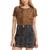 color Wild Leopard Curry, Levi's | Women's Honey Ribbed Logo T-Shirt