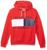 商品Tommy Hilfiger | Tommy Hilfiger Men's Long Sleeve Fleece Flag Pullover Hoodie Sweatshirt颜色Old Skool Red