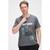 color Anthracite, RON TOMSON | Men's Modern Print Fitted Palms T-shirt