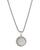 颜色: L/Silver, David Yurman | Sterling Silver Cable Collectibles Initial Charm Necklace with Diamonds, 18"