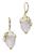 商品Savvy Cie Jewels | 18K Gold Vermeil Green Onyx And Pearl Drop Earrings颜色pink