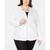 color White, Calvin Klein | Plus Size Ruched-Sleeve Zip Hoodie