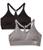 商品Puma | Women's 2 Pack Y-Back Seamless Sports Bra颜色Black/Grey