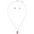 商品Kate Spade | Gold-Tone Crystal Present Stud Earrings & Pendant Necklace, 16" + 3" extender颜色Light Pink.
