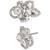 颜色: White, Givenchy | Crystal Petal Statement Stud Earrings