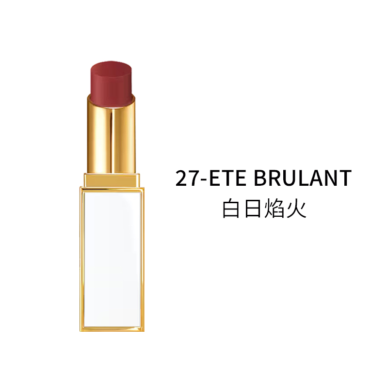 颜色: 27-ete-brulant-白日焰火, Tom Ford | 汤姆福特细白管口红滋润唇膏 3.3g