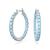 颜色: Blue, Swarovski | Crystal Round Cut Matrix Hoop Earrings