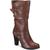 商品Style & Co | Style & Co. Womens Sachi  Slouchy Wide Calf Mid-Calf Boots颜色Cognac Smooth