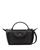 颜色: Black, Longchamp | Longchamo Le Pliage Xtra Leather Mini Crossbody Pouch