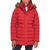 商品Tommy Hilfiger | Women's Faux-Fur-Trim Hooded Puffer Coat, Created for Macy's颜色Crimson