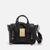 商品3.1 Phillip Lim | 3.1 Phillip Lim Pashli Nano Leather-Trimmed Velvet Shoulder Bag颜色Black