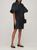 color Black, Manolo Blahnik | 10mm Hangisi Silk Satin Flats