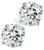 商品第2个颜色white gold, Savvy Cie Jewels | 14Kt White Gold / Ss 7Mm Swarovski Crystal Stud Earrings