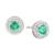 颜色: Emerald, Macy's | Sapphire (5/8 ct. t.w.) & Diamond Accent Stud Earrings in Sterling Silver (Also Available In Emerald and Ruby)