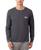 颜色: Silver, Lacoste | Men's Small Croc Thermal Long Sleeve T-Shirt