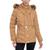 商品第4个颜色Dark Camel, Michael Kors | Women's Belted Faux-Fur-Trim Hooded Puffer Coat
