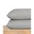 颜色: Light gray, California Design Den | 100% Organic Cotton Pillow Cases Queen / Standard Set Of 2, Authentic GOTS Certified, Soft & Cooling Percale Weave Cotton Pillowcases with envelope closure by California Design Den