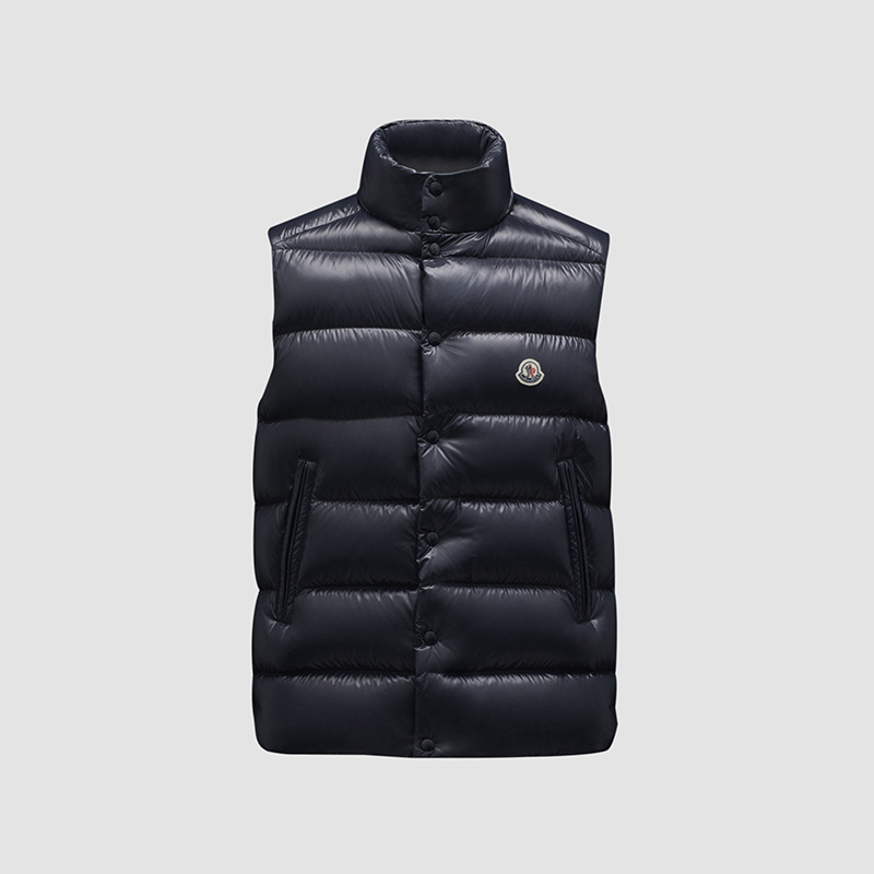 颜色: 深蓝色, Moncler | 蒙口 TIBB系列男士深蓝色无袖羽绒服 J20911A0009668950742（两色可选）