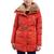 商品Michael Kors | Women's Faux-Fur-Collar Hooded Down Puffer Coat, Created for Macy's颜色Sienna