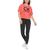 商品Calvin Klein | Women's Stacked Flocking Logo-Print Cotton T-Shirt颜色Diva Pink