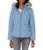 商品Calvin Klein | Women's Quilted Down Jacket with Removable Faux Fur Trimmed Hood颜色Blue Crush