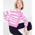 On 34th | Women's Striped Sequin Cardigan, Created for Macy's, 颜色Pink White Combo