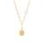 商品第4个颜色Gold-Plated-F, brook & york | Hadley Initial Biwa Pearl Pendant Necklace
