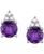 颜色: Amethyst with 14k White Gold, Macy's | Gemstone & Diamond Accent Stud Earrings