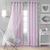 颜色: Lavender, Elrene Home Fashions | Aurora Kids Room Darkening Layered Sheer Curtain Panel, 52" x 108"
