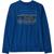 颜色: '73 Skyline: Superior Blue, Patagonia | Regenerative Graphic Long-Sleeve T-Shirt - Kids'