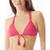 商品Vince Camuto | Crochet Tie-Front Triangle Bikini Top颜色Dragonfruit