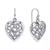 颜色: Silver, 2028 | Filigree Heart Drop Earrings