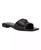 颜色: Black Lizard, GUESS | Women's Tamsea One Band Square Toe Slide Flat Sandals