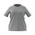商品Adidas | Plus Size Essentials Slim 3-Stripes T-Shirt颜色Medium Grey Heather/white