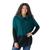 商品SmartWool | Smartwool Women's Edgewood Poncho Sweater颜色Emerald / Black Marl