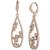 商品Givenchy | Silver-Tone Crystal Pear-Shape Open Drop Earrings颜色Rose Gold