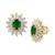 颜色: Emerald, Effy | EFFY® Sapphire (1/3 ct. t.w.) & Diamond (1/3 ct. t.w.) Stud Earrings in 14k White Gold. (Also available in Ruby and Emerald)