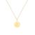 颜色: letter z, Savvy Cie Jewels | 18K GOLD VERMEIL OVER STERLING SILVER ROUND INITIAL PENDANT W/ CHAIN