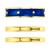 颜色: Blue/Gold, Macy's | 3-Pc. Set Enamel & Polished Stack Rings in 14k Gold-Plated Sterling Silver