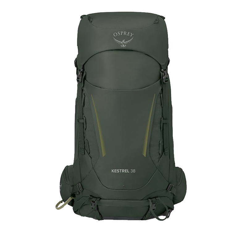 颜色: 绿色, Osprey | 小鹰KESTREL系列空景背负户外登山徒步双肩包38L KESTREL-38-NOIR（三色可选）