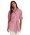 商品Ralph Lauren | Petite Striped Logo Linen Shirt颜色Noveau Bright Pink/White