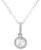 颜色: White Topaz, Macy's | Rhodolite Garnet (1 ct. t.w.) & Diamond Accent Solitaire 18" Pendant Necklace in Sterling Silver (Also in Citrine, Blue Topaz, Peridot, Amethyst, & White Topaz)