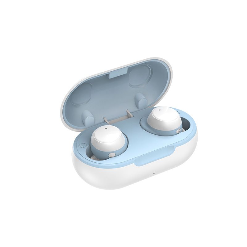 GLENVINTEN | 格岚云顿真无线5.0蓝牙耳机双耳入耳式运动防水降噪, 颜色白色