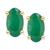 商品第1个颜色Emerald, Macy's | Sapphire Oval-Cut Stud Earrings (3/4 ct. t.w.) in 14k Gold (Also in Emerald, Ruby, & Tanzanite)