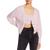 color Rose, A.L.C. | A.L.C. Womens Peters II Cropped V-Neck Cardigan Sweater