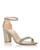 color Silver Platino, Stuart Weitzman | Nearlynude 一字带高粗跟凉鞋