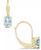 颜色: Gold, Macy's | Aquamarine (9/10 Ct. T.W.) Leverback Earrings in 10K Yellow Gold or White Gold