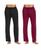 颜色: Black-Burgundy, Galaxy By Harvic | Men's Classic Lounge Pants, Pack of 2