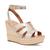 UGG | Women's Careena Ankle-Strap Espadrille Platform Wedge Sandals, 颜色Pale Gold Metallic